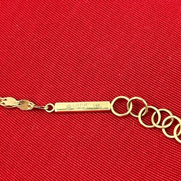 LANA Blake 14K Yellow Gold Lariat Necklace - Picture 4 of 4
